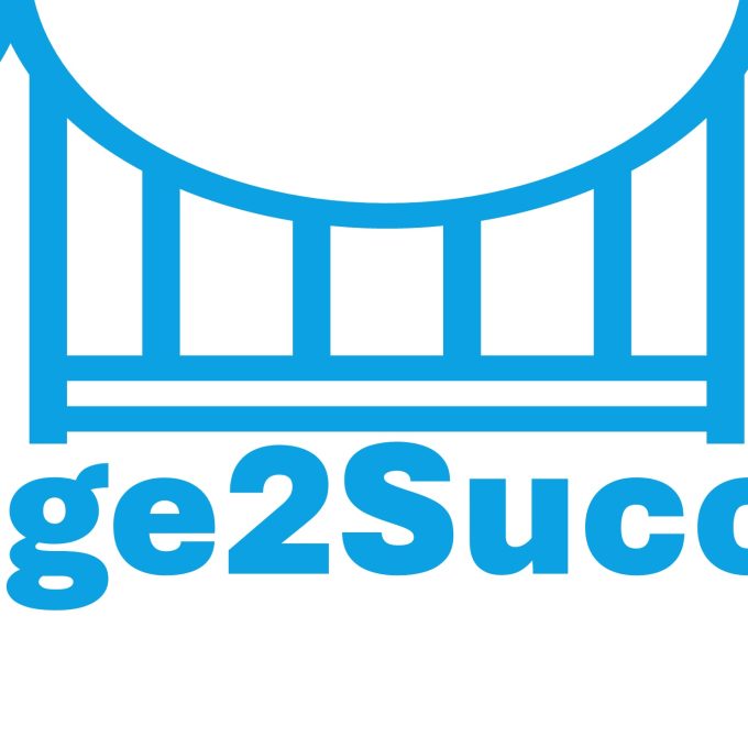 Blaue Brücke mit Beschreibung Bridge2Success